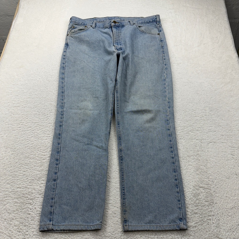 Carhartt Mens Light‎ Wash Straight Leg Denim Jeans Size 40x32 Workwear